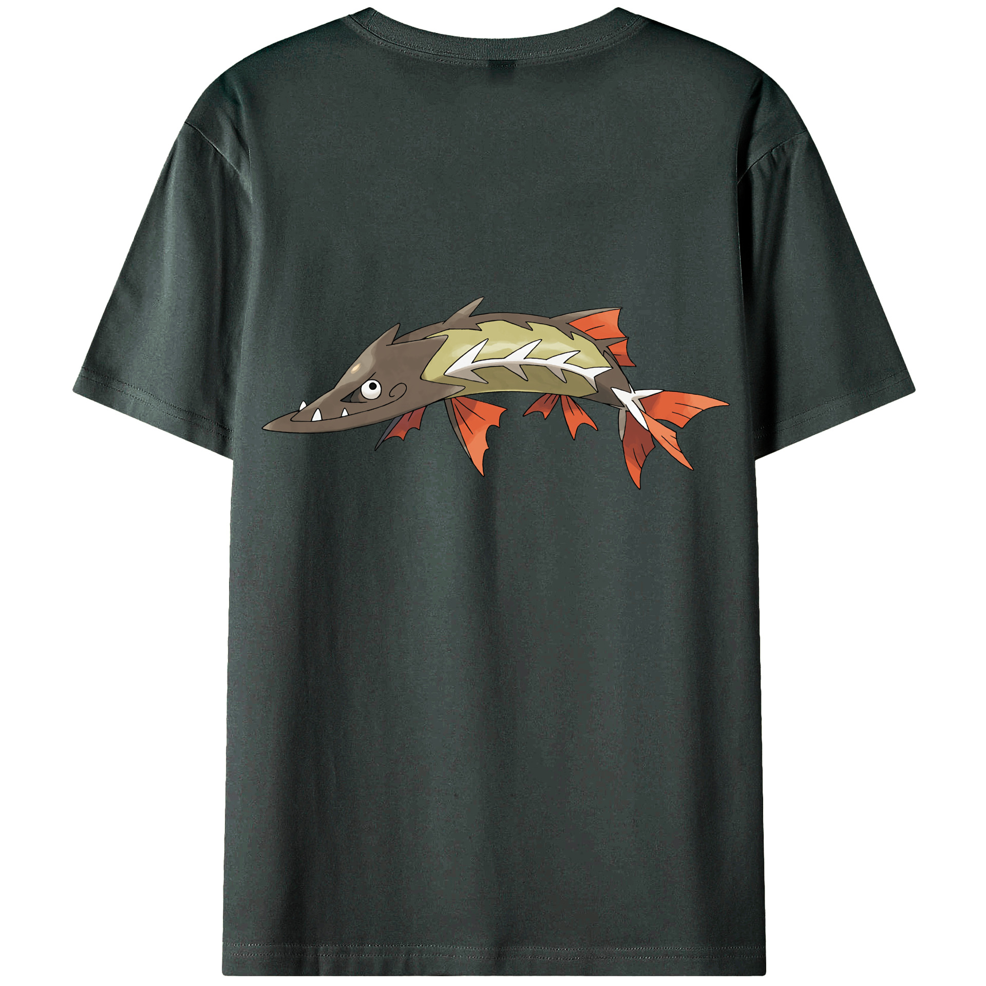 （画像用） ポケットモンスター Pokémon 綿100％ メンズ半袖Tシャツ（バックプリント） 通気性